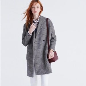 Madewell Keaton Check Cocoon Coat